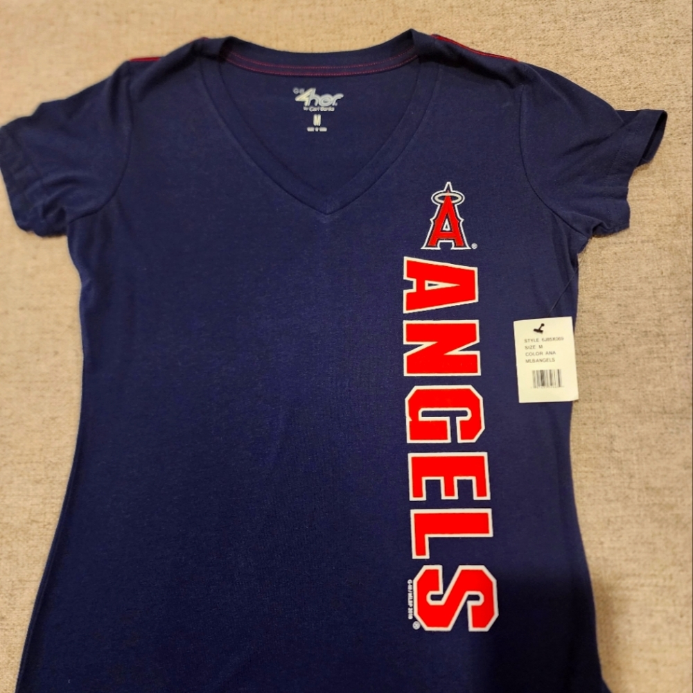 Womens Angels MLB, Shirt, Size M, Navy